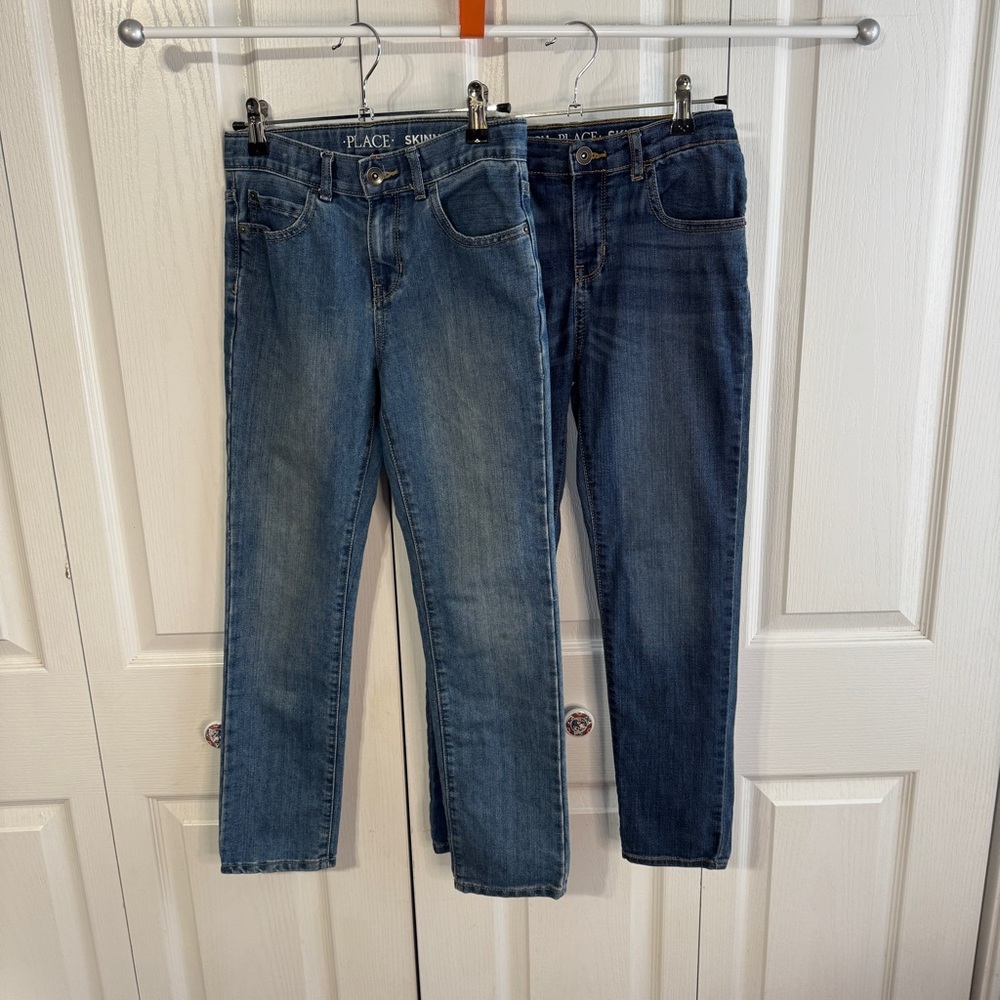 Children’s Place lot of 2 blue jeans skinny size 10
